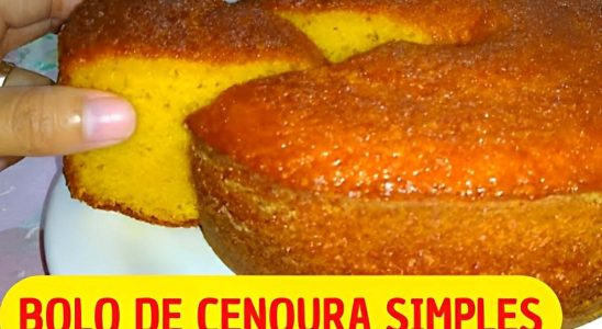 Bolo De Cenoura Simples