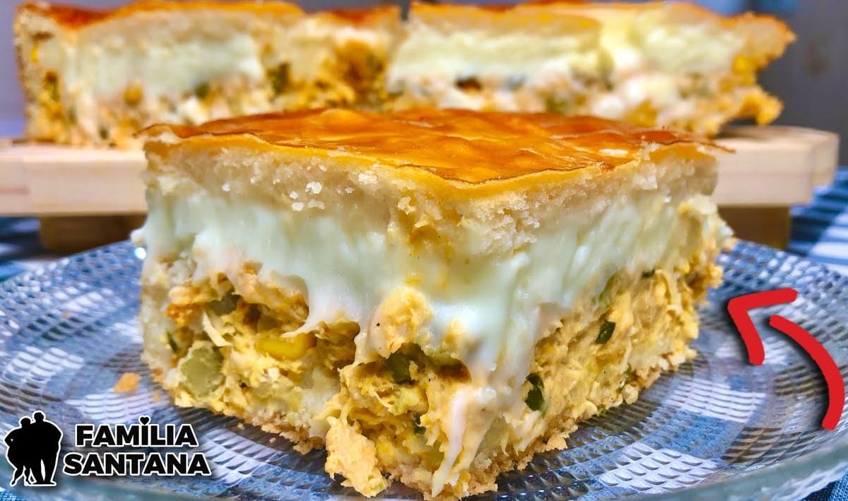 Torta De Frango Cremosa