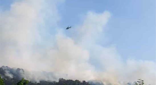 Fogo Em Area Próxima Da Cba Em Alumínio Mobiliza Bombeiros E Até Helicópteros