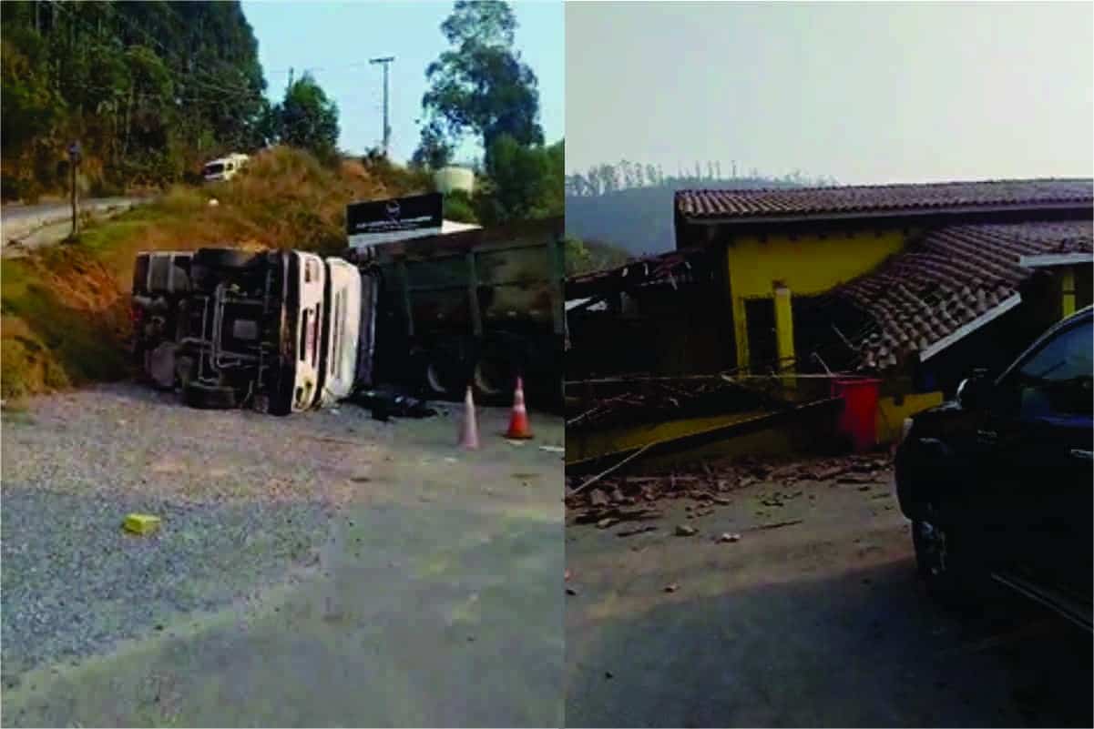 Carreta Perde Freio E Invade Minimercado Em Alumínio