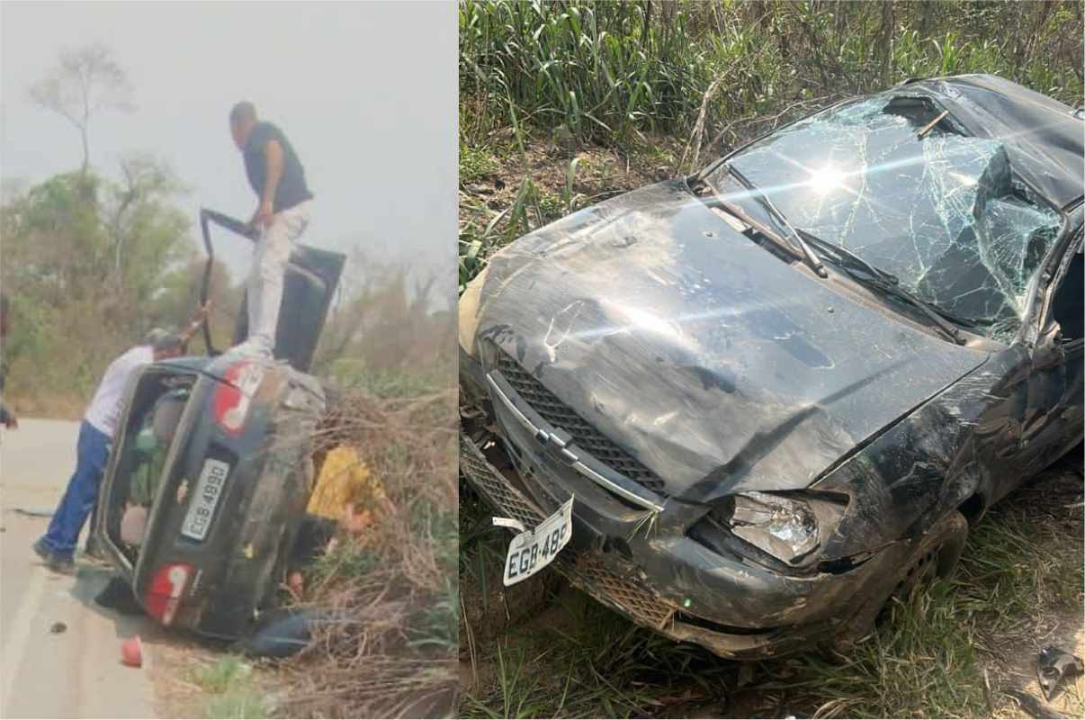 Carro Capota Na Temida Estrada Mario Covas Em Mairinque Sentido Dona Catarina