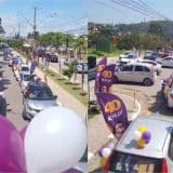 Com 900 Carros, Carreata Da Candidata A Prefeita Em Mairinque, Kelly Veneri Causa Congestionamento Na Raposo Tavares