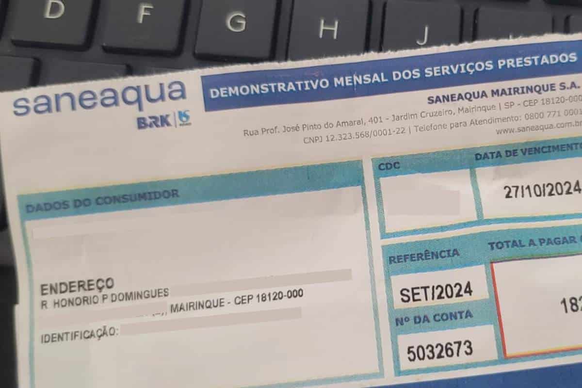 Conta De Água Passa A Custar Mais Caro Neste Mês De Novembro Até Abril De 2025 Em Mairinque