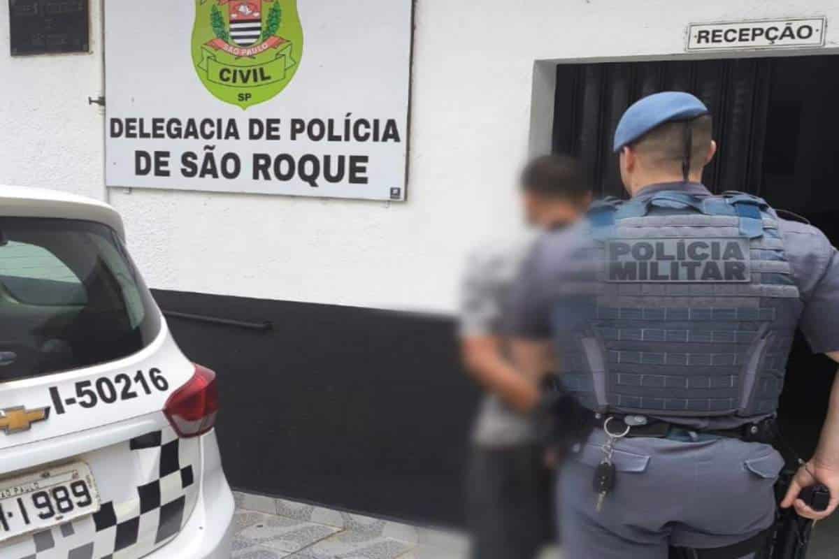 Ladrão De Cabos De Energia É Pego No Pulo Pela Polícia Militar Em São Roque E Preso