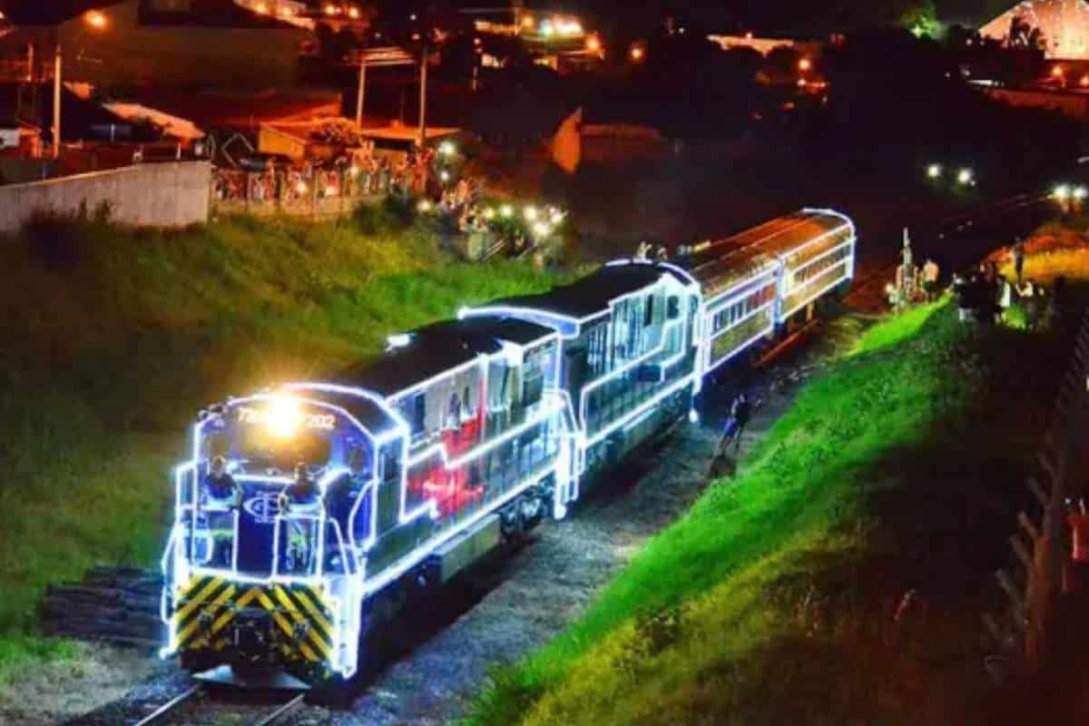 Trem De Natal Vai Realizar Passeios Noturnos Em Sorocaba Durante O Mês De Dezembro. Veja Como Levar As Crianças