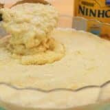 Arroz-doce de leite ninho