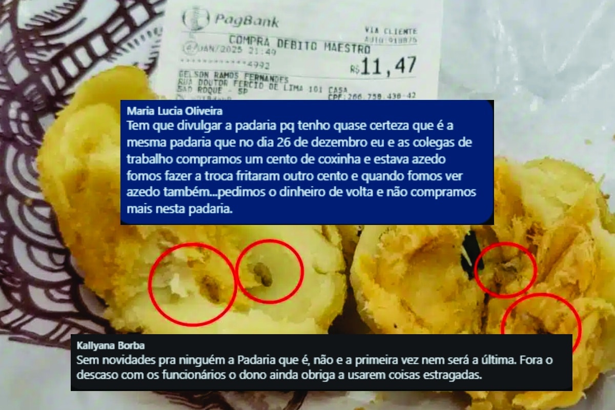 Padaria De São Roque Em Que Cliente Comprou Coxinha Com Larvas É Conhecida Por Vender Coxinhas Por R$ 1,50